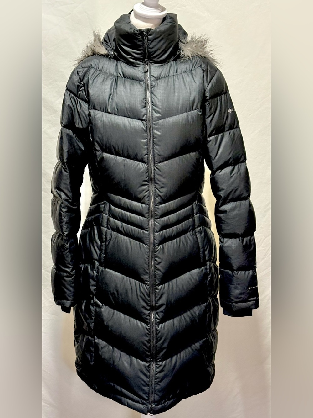 Columbia Polar Freeze Omni-Heat Long Down Puffer Parka Black S